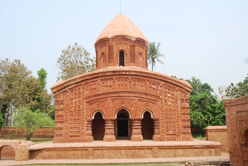 The group of temples known as Brindaban Chandra’s Math — photograph 1
