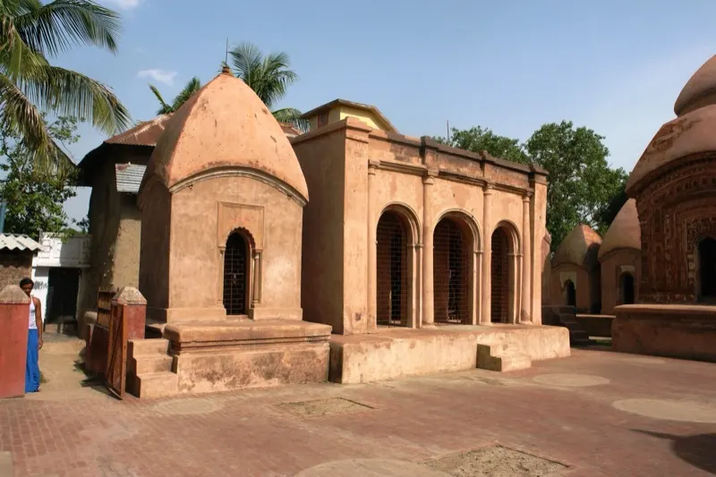 The temple of Basuli and the mound together with fourteen other temples near them containing the “Linga” image of Siva — photograph 1